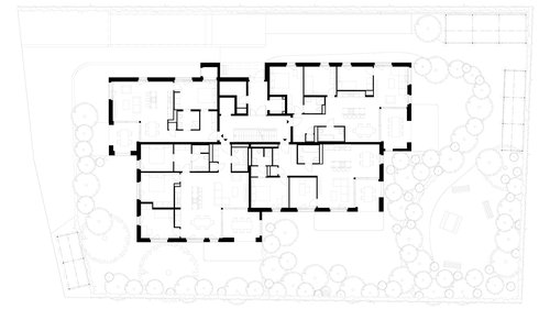 Architecture de CCHE pour les jardin de Prilly à Lausanne