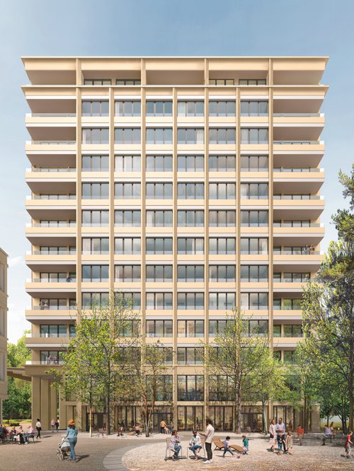 © Stratus Architecture de CCHE pour le Secteur F du quartier de l'Ancienne Papeterie à Marly Suisse