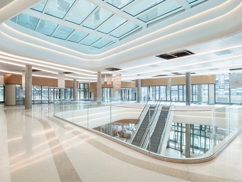 Architecture de CCHE pour le l'îlot A Les Atmoshères du Quartier de l'étang à Vernier Genève Suisse