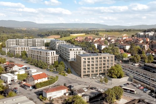 Urbanisme de CCHE pour le MEP du Quartier résidentiel à Bussigny Suisse